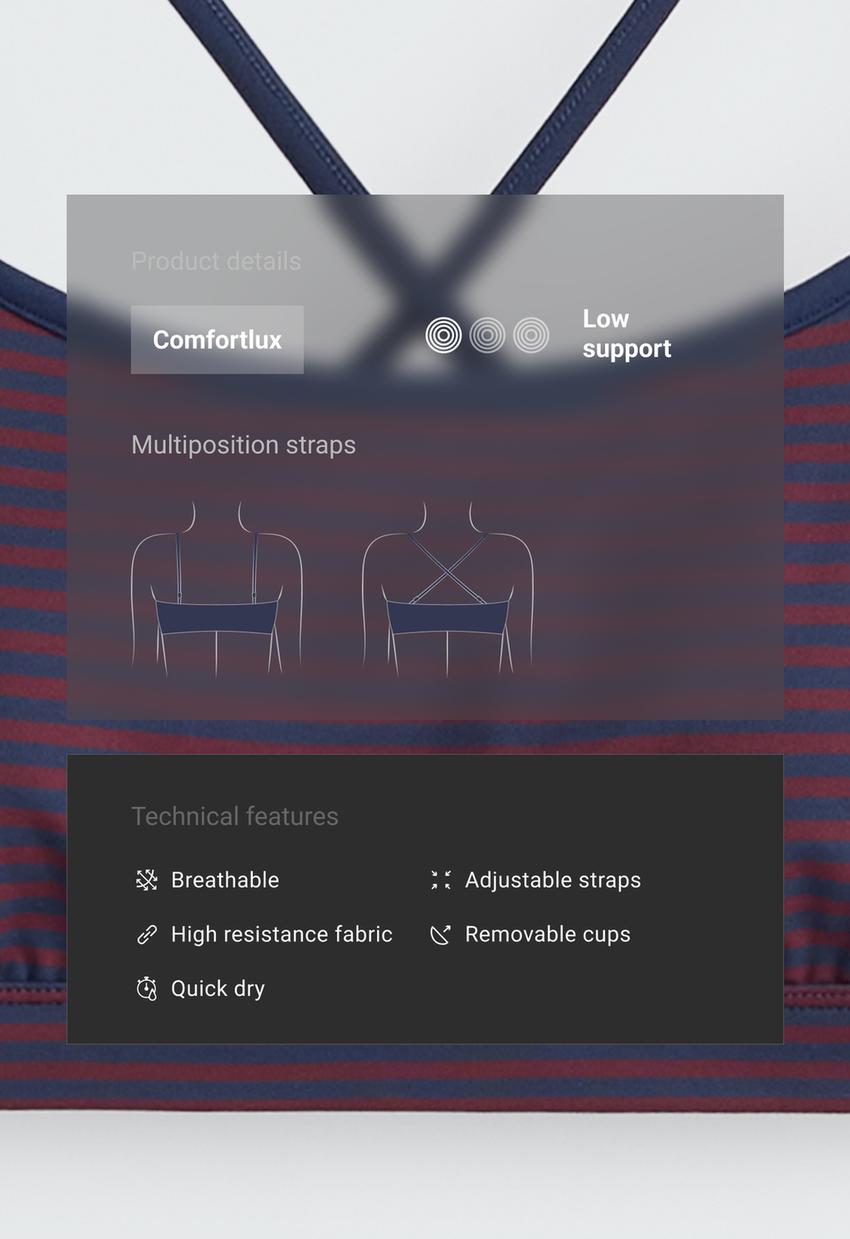 Бюстгальтер Comfortlux с легкой поддержкой и принтом