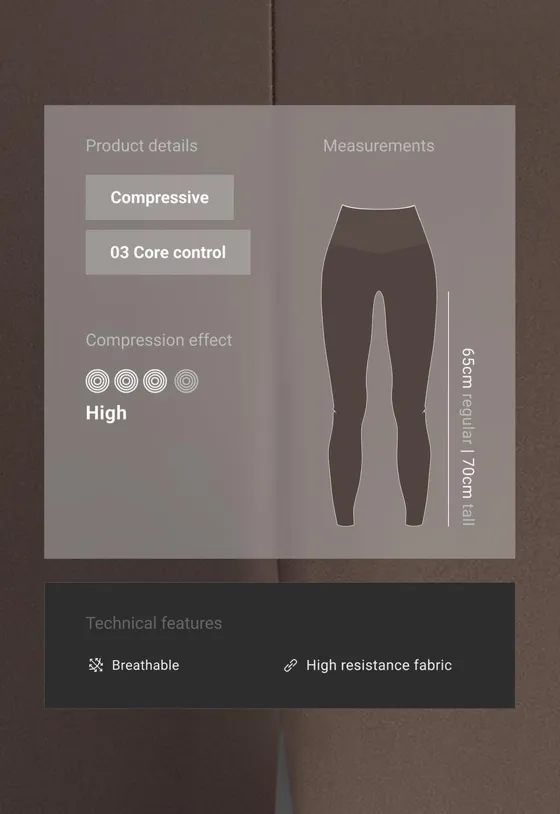 Легинсы Compressive с завышенной талией
