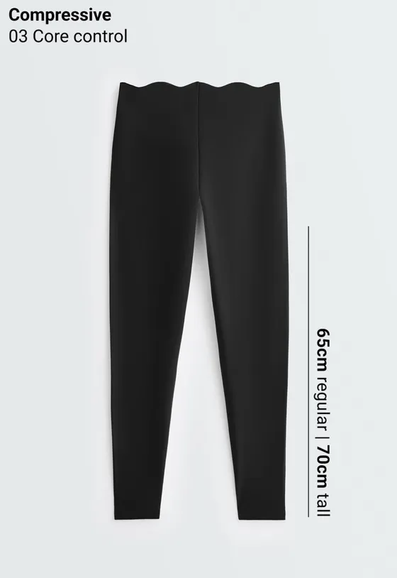 легинсы длиной до щиколотки  Compressive Core control