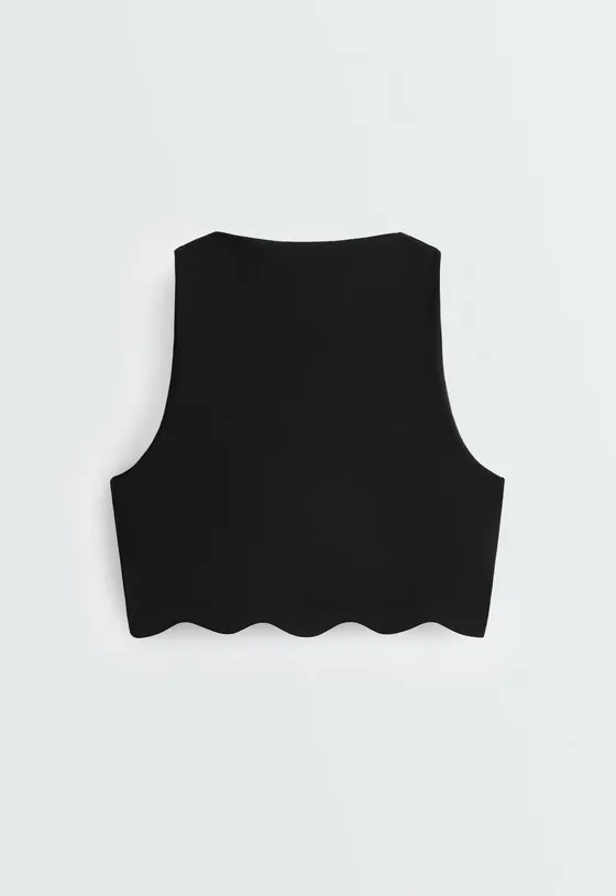 Спортивный бюстгальтер Compressive с волнистым краем
