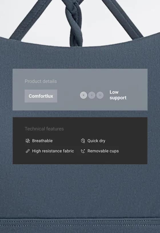 Спортивный бюстгальтер Comfortlux с перекрестными бретелями