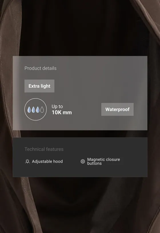 Водонепроницаемый капюшон 10k