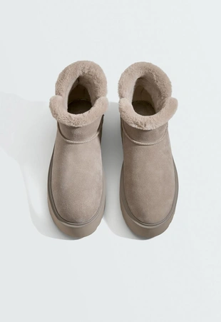 Leather platform boots- Заказать в России