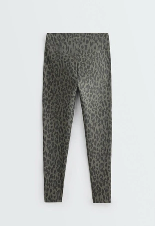 CHARCOAL GREY|4241/288/038 - OYSHO Легинсы до щиколотки  EVERMOVE с принтом
