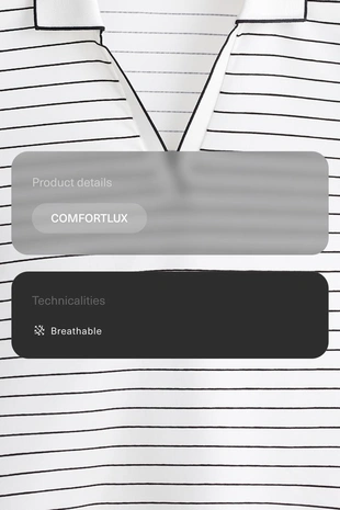 Поло Comfortlux в полоску с короткими рукавами- Заказать в России