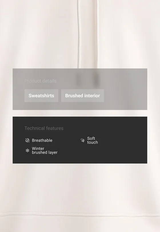 Толстовка с модалом и начесом Boxy