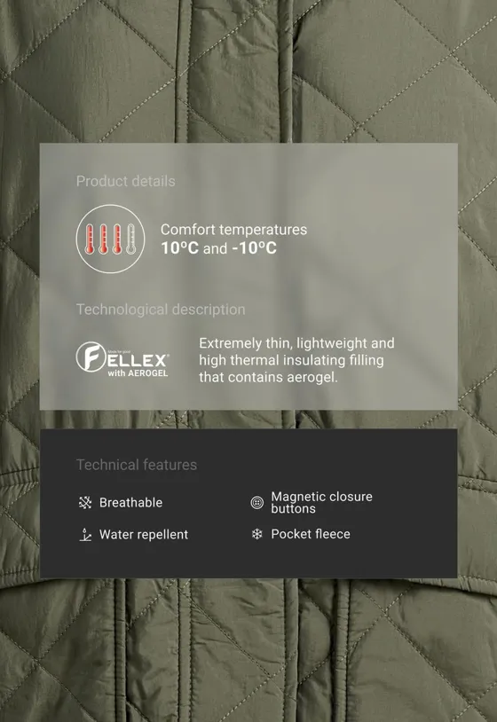 Стеганая куртка FELLEX® Aerogel с ромбами