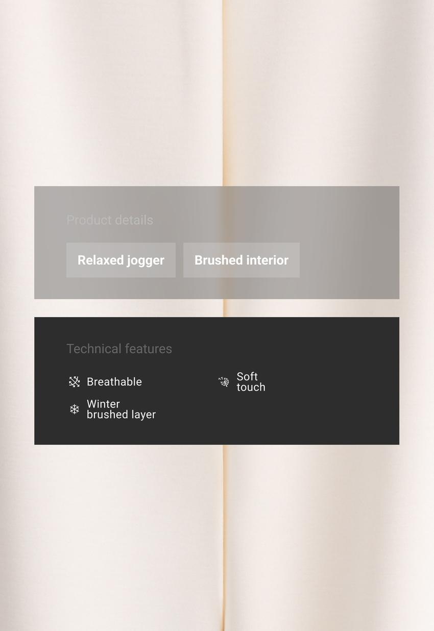Брюки Jogger свободного кроя из модала Brushed