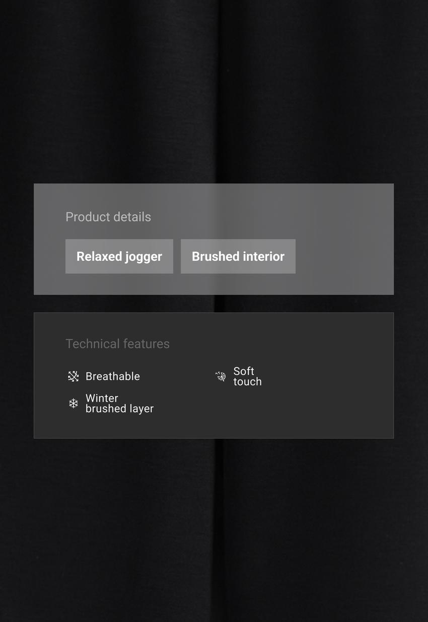 Брюки Jogger свободного кроя из модала Brushed