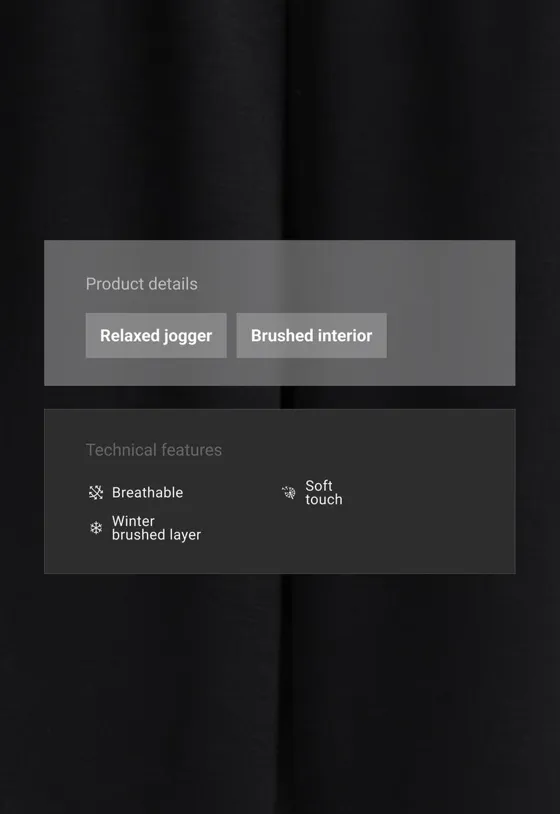Брюки Jogger свободного кроя из модала Brushed