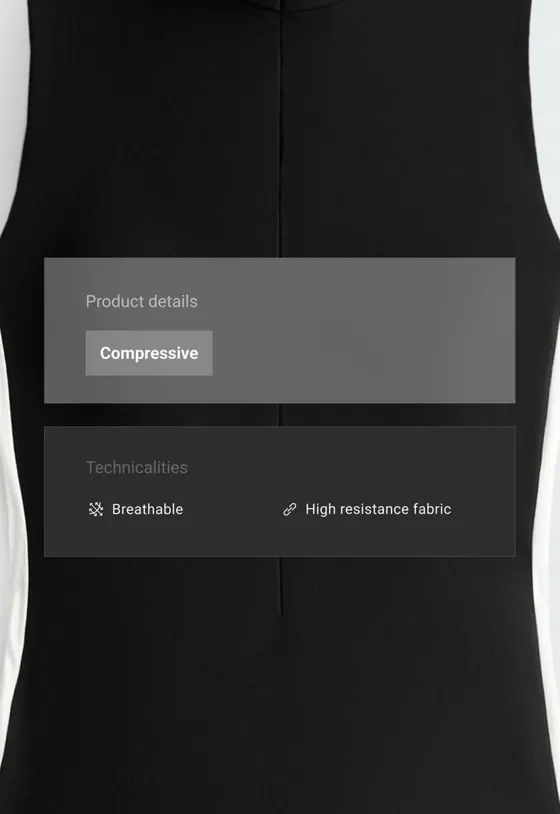 Комбинезон Compressive с контрастными блоками