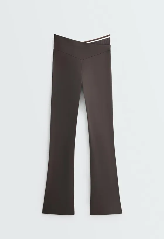 Брюки Flare Comfortlux с V-образным кроем и Rib