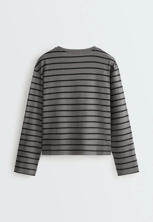 100% cotton long-sleeved T-shirt- Заказать в России