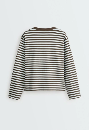 100% cotton long-sleeved T-shirt- Заказать в России