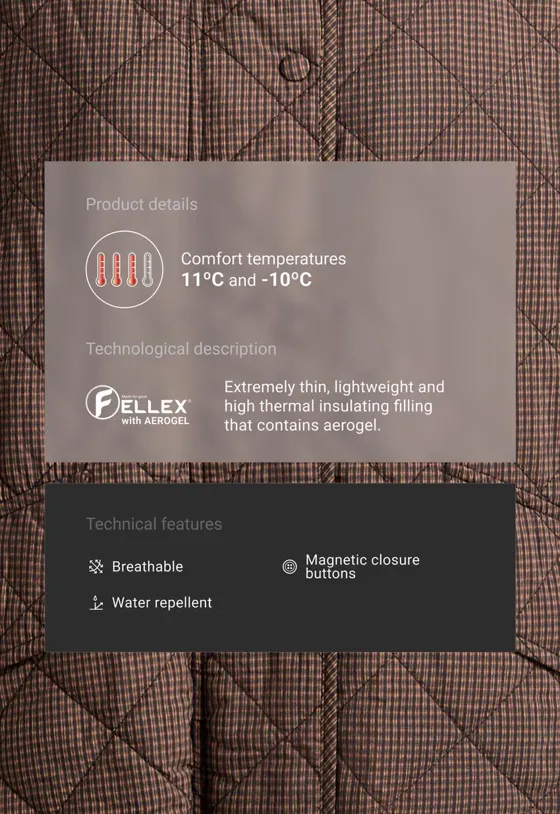 Утепленная куртка миди Boxy с FELLEX® AEROGEL