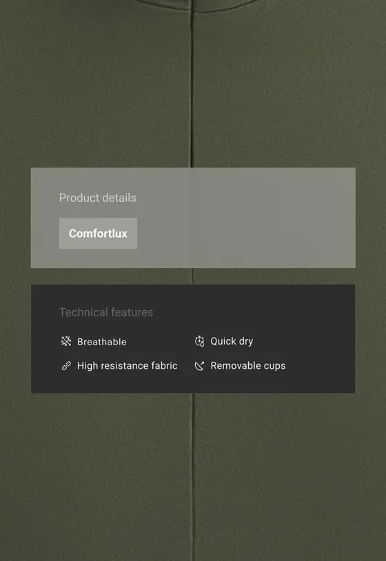 Майка - топ Comfortlux Top с молнией
