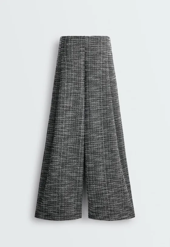 Брюки Wide leg Rib микс