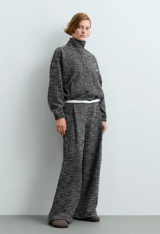Брюки Wide leg Rib микс