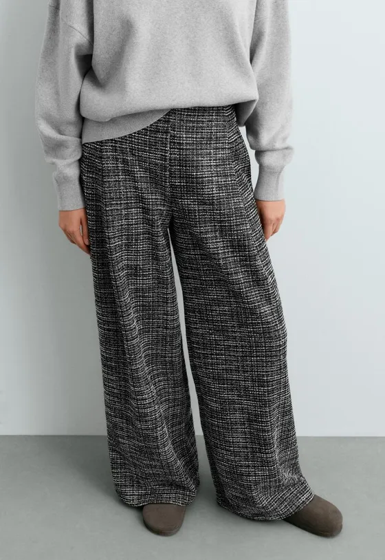 Брюки Wide leg Rib микс