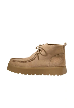 Leather lace-up boots- Заказать в России