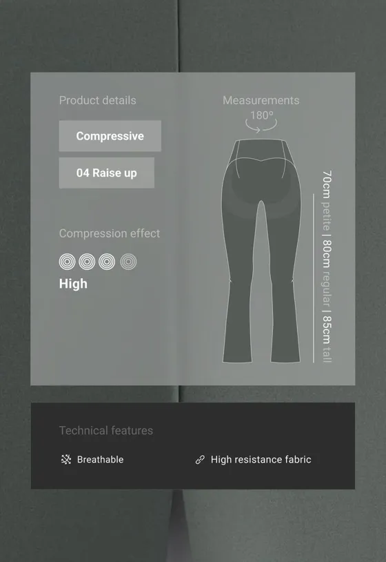 Брюки Flare  Compressive Raise up