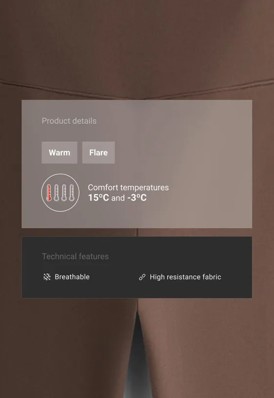 Брюки Flare  Warm на молнии