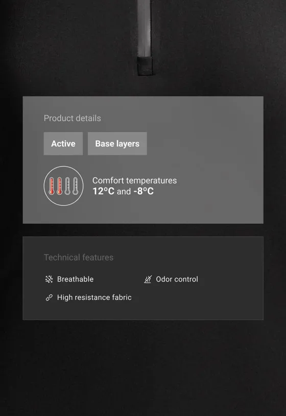 Термальная футболка Base layer с полумолнией