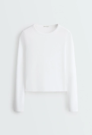 Rib long sleeve T-shirt- Заказать в России
