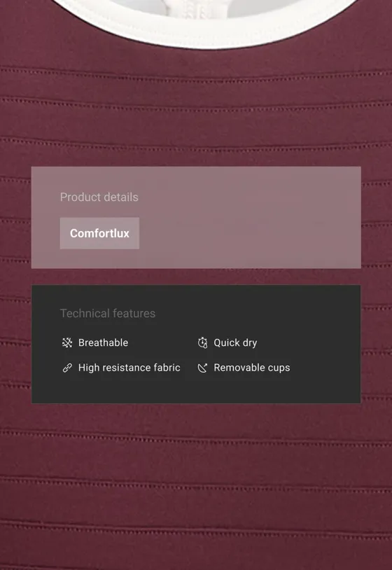 Майка - топ Comfortlux Top с контрастными кантами