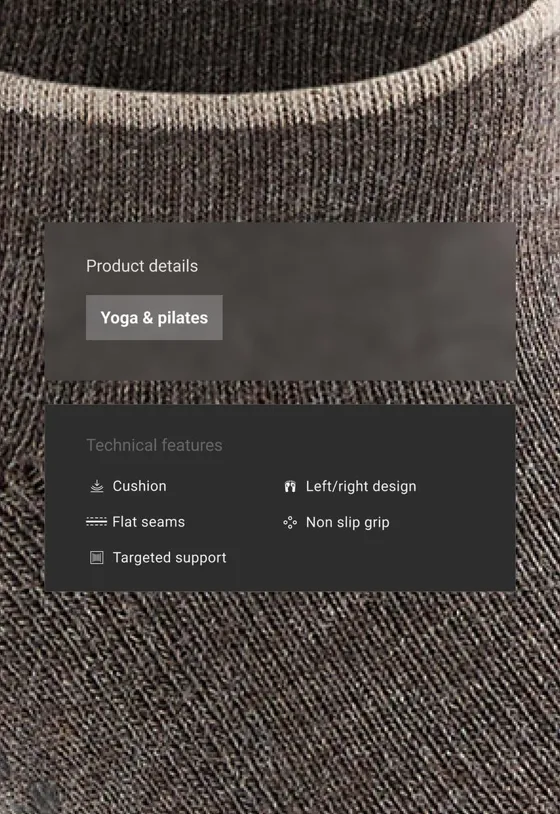 Pack de 2 pares de meias Sneaker para Yoga e Pilates em mistura de algodão