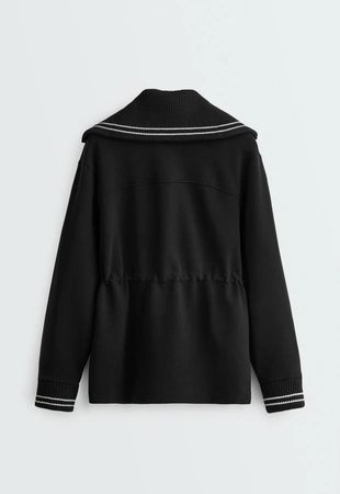 Длинная куртка с модалом brushed piping- Заказать в России