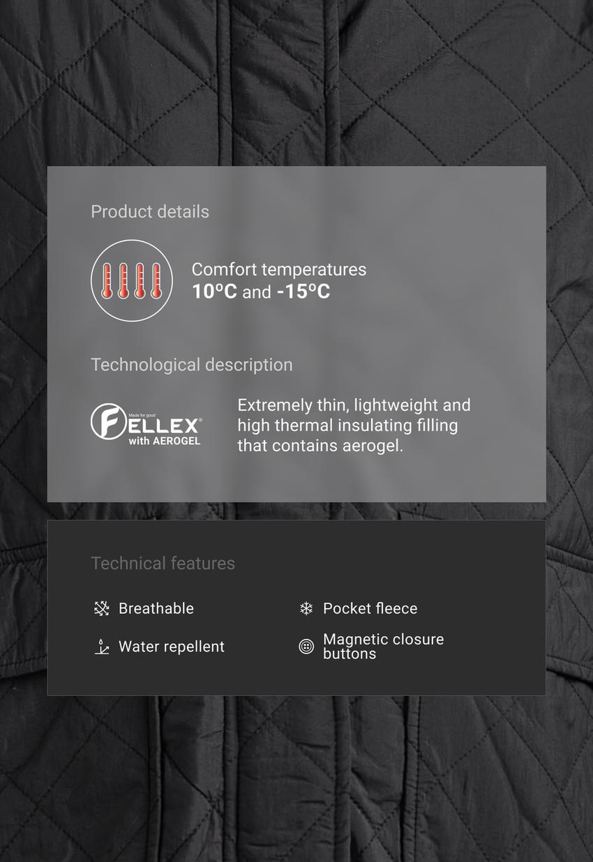 Стеганая куртка FELLEX® AEROGEL с меховой подкладкой