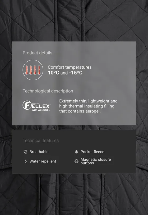 Стеганая куртка FELLEX® AEROGEL с меховой подкладкой