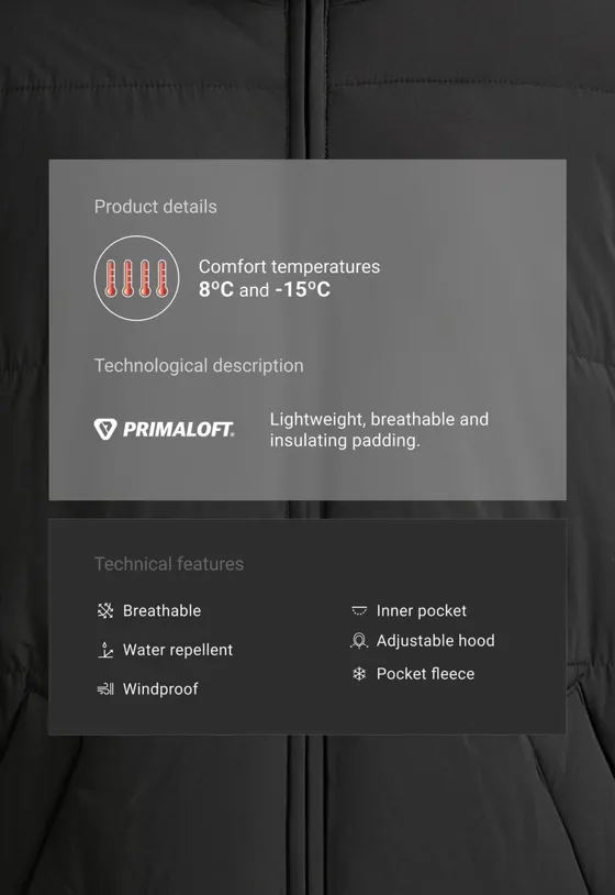 Водоотталкивающая утепленная куртка Primaloft®