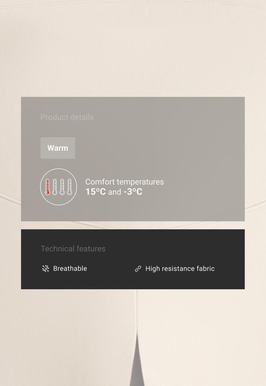 Легинсы Warm для беременных с молниями, 65 см