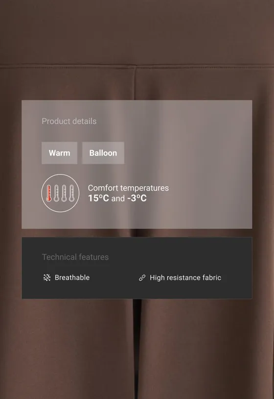 Брюки balloon  warm карго