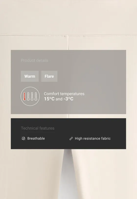 Брюки Flare  Warm на молнии