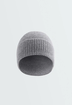 PALE GREY MELANGE|6980/197/984 - OYSHO Вязаный головной убор из 100% кашемира