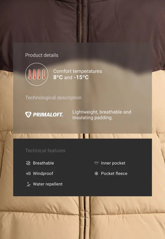 Водоотталкивающая утепленная куртка Primaloft®