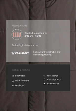 Куртка Primaloft® утепленная трапециевидная- Заказать в России