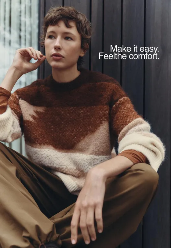 Вязаный свитер jacquard