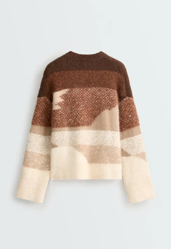 Вязаный свитер jacquard