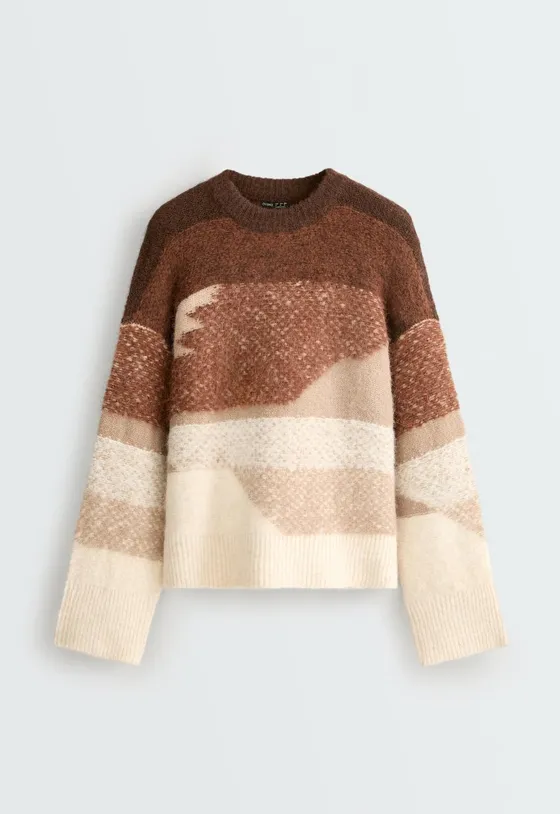 Вязаный свитер jacquard
