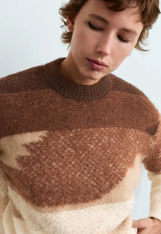 Вязаный свитер jacquard