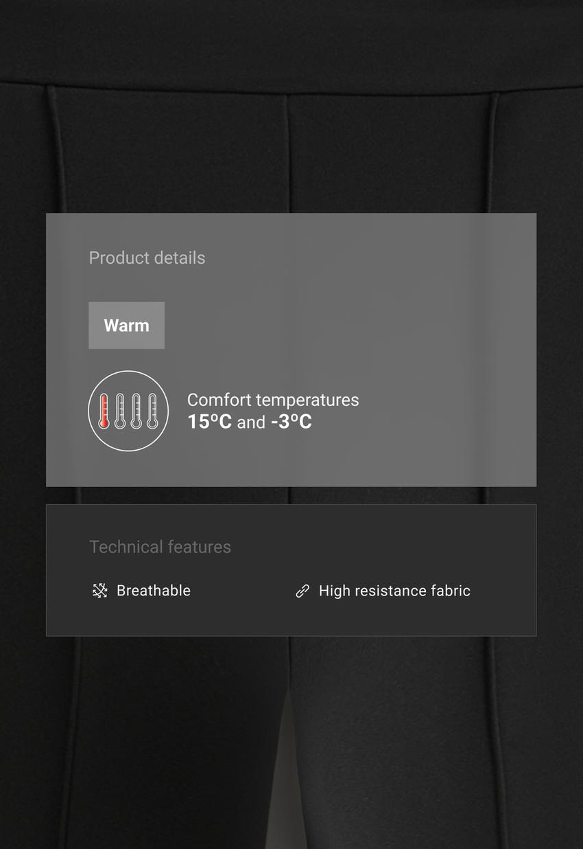 Легинсы длиной до щиколотки  Warm фусо