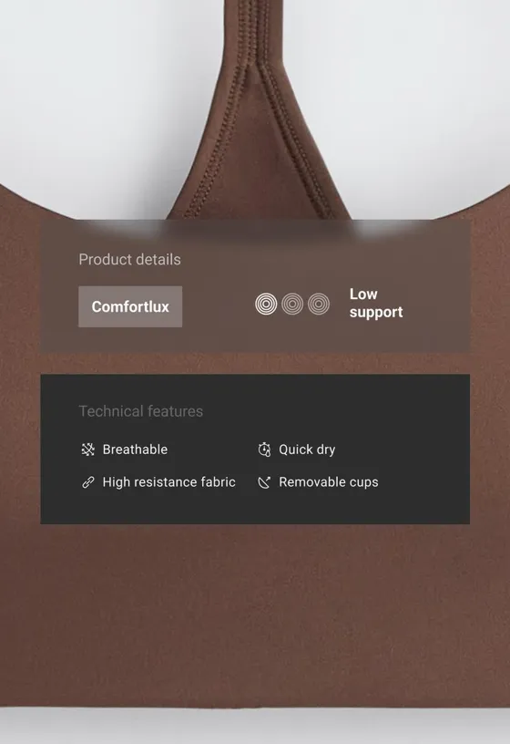 Спортивный бюстгальтер comfortlux — низкая степень поддержки