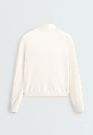 PALE ECRU|6003/770/959 - OYSHO Свитер из тонкого вязаного полотна с воротником PERKINS