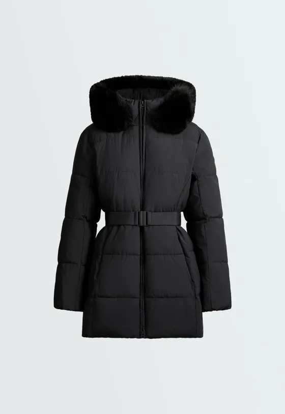 Водоотталкивающая утепленная куртка миди primaloft®