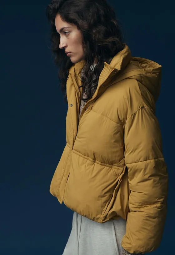 Водоотталкивающая короткая утепленная куртка primaloft®