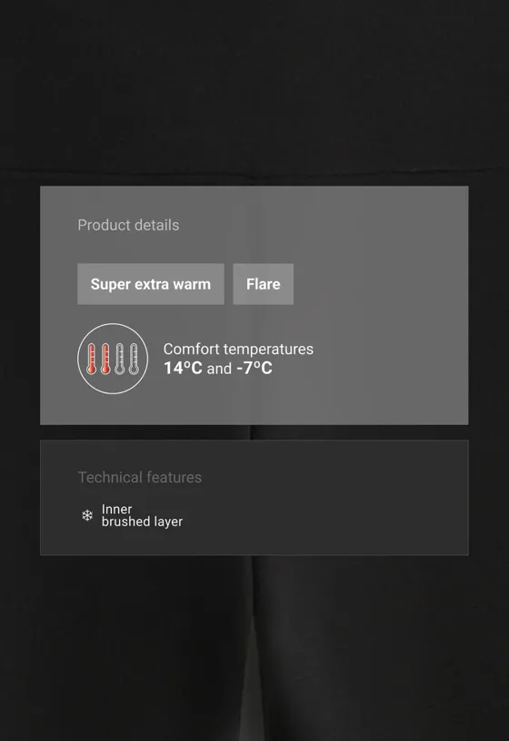 Брюки Flare  Super extra warm Seamless
